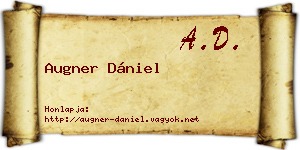 Augner Dániel névjegykártya